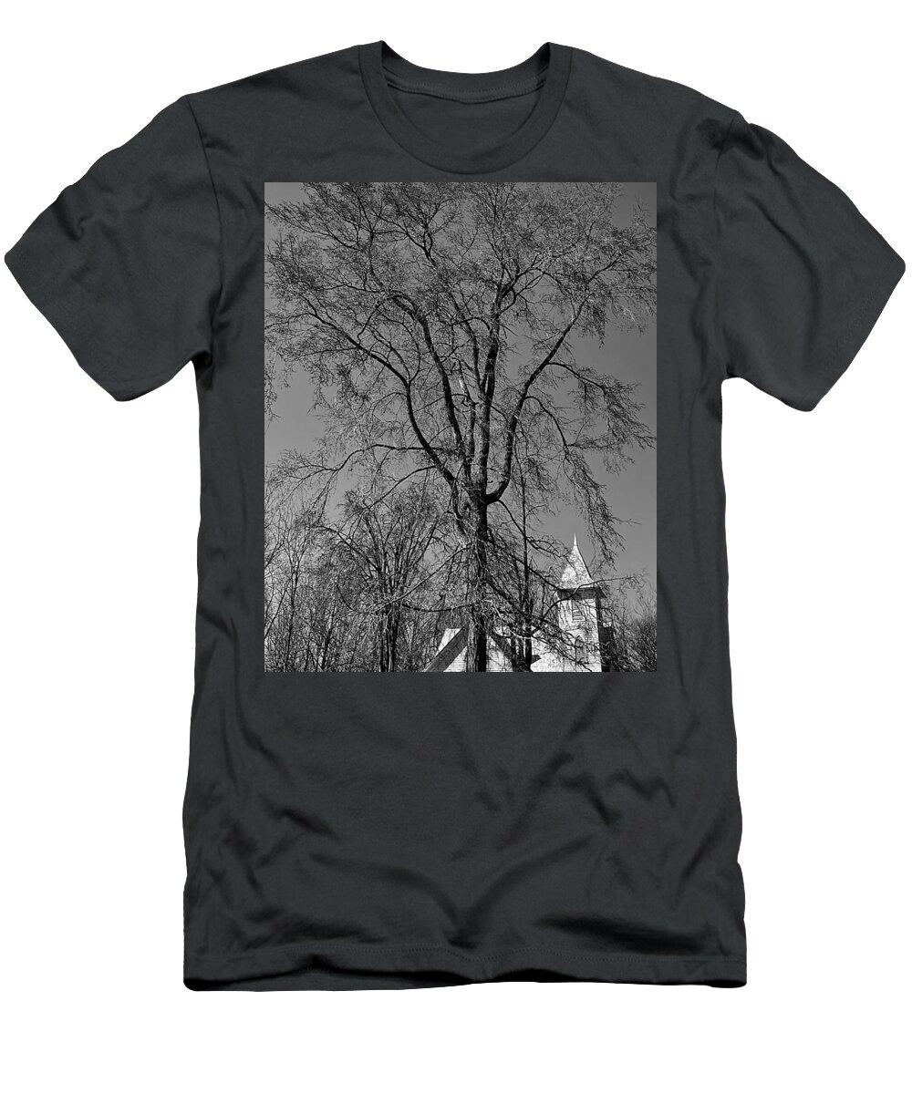 Rockford T-Shirt featuring the photograph Rockford by Faith BW by Lee Darnell