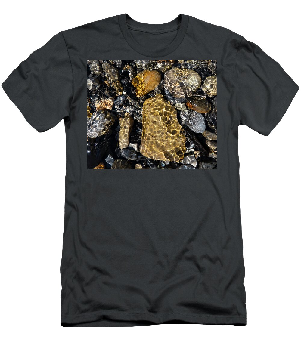 Rocks T-Shirt featuring the photograph Rocks In A Mountain Streams by Phil And Karen Rispin