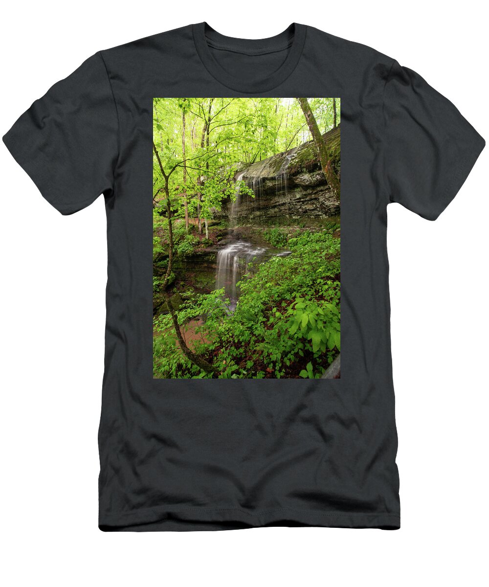 Waterfall T-Shirt featuring the photograph Rocky Bluff Falls by Grant Twiss