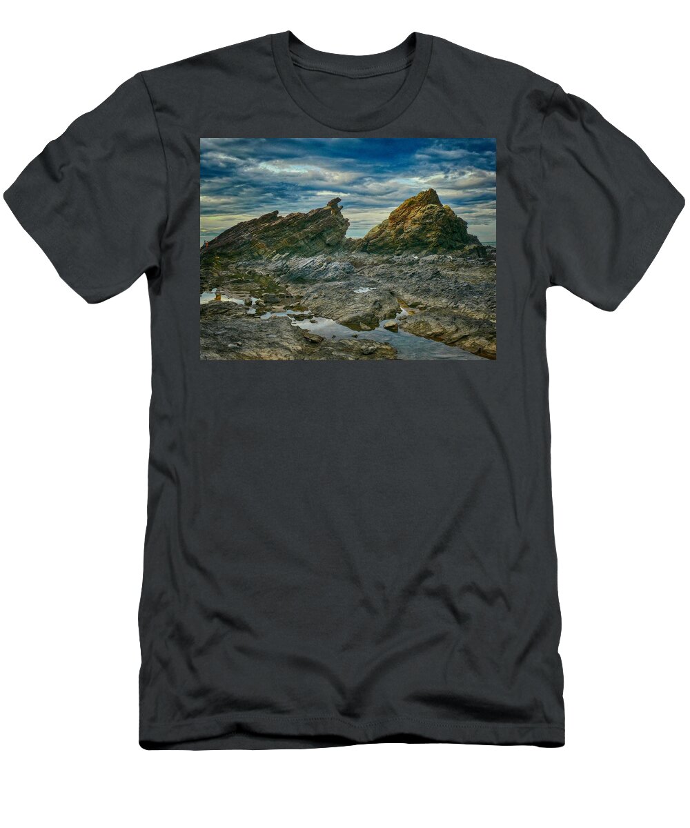 Rocky T-Shirt featuring the photograph Rocky Coastline Of Tam Hai Island II by Robert Bociaga