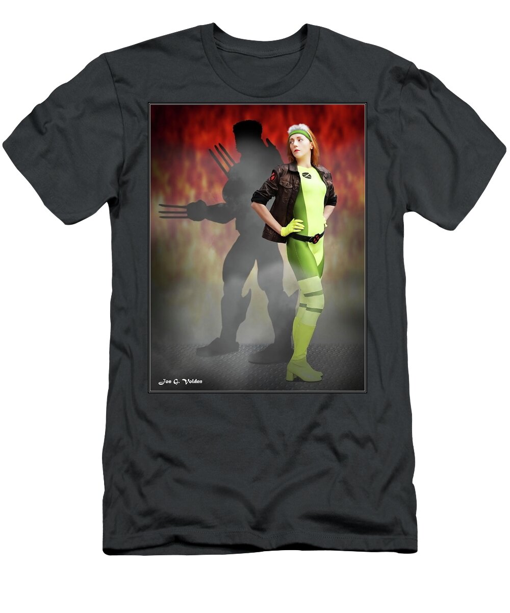 Rogue T-Shirt featuring the photograph Rogue Shadow by Jon Volden