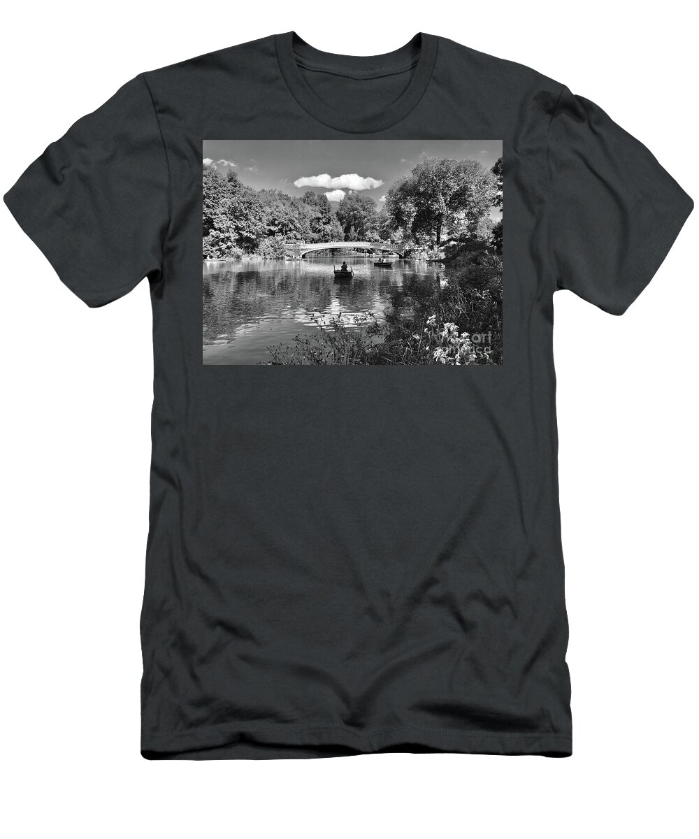  T-Shirt featuring the photograph Rowing by Dennis Richardson