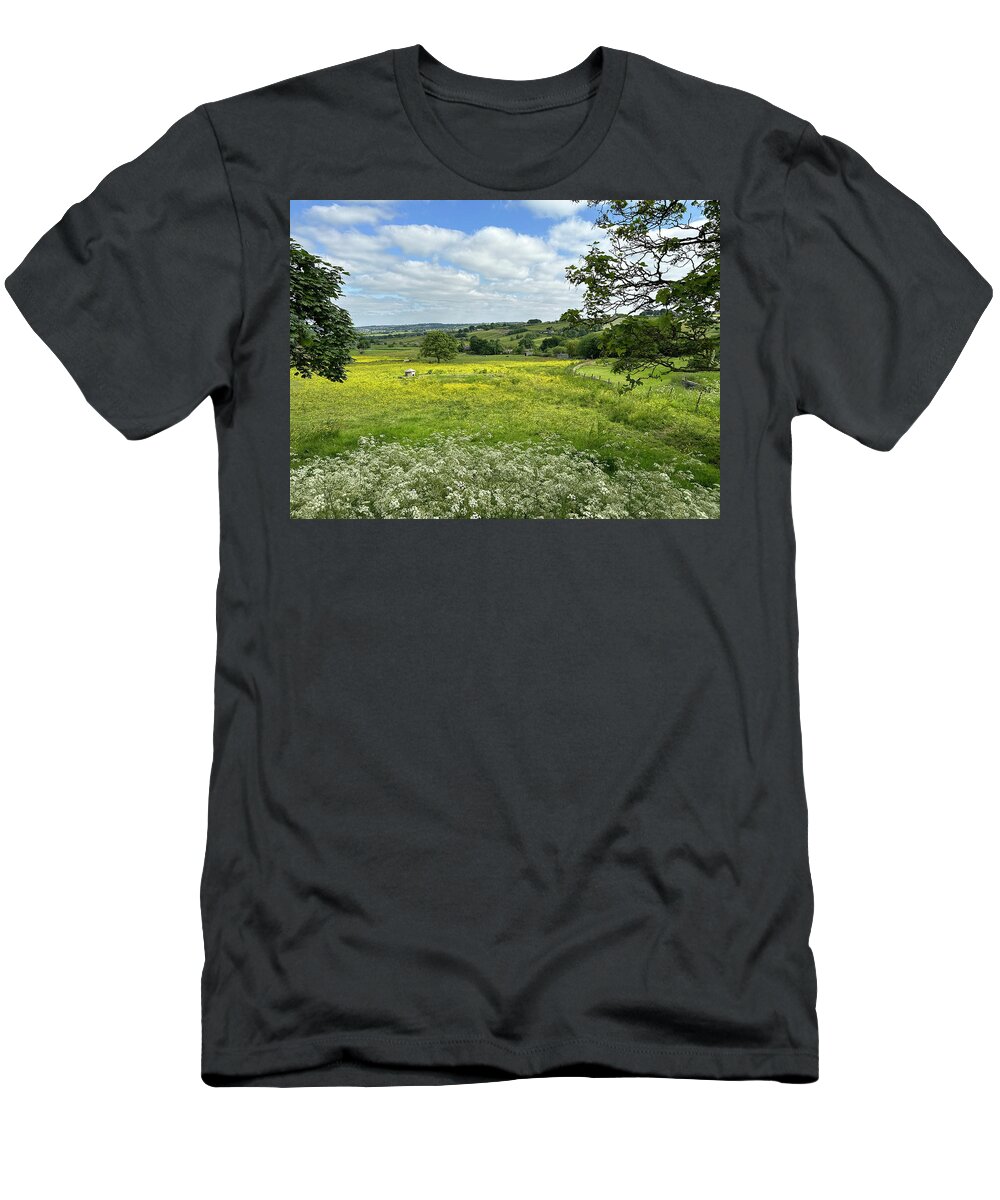 Forest T-Shirt featuring the photograph Rural Landscape in Allerton, UK by Derek Oldfield