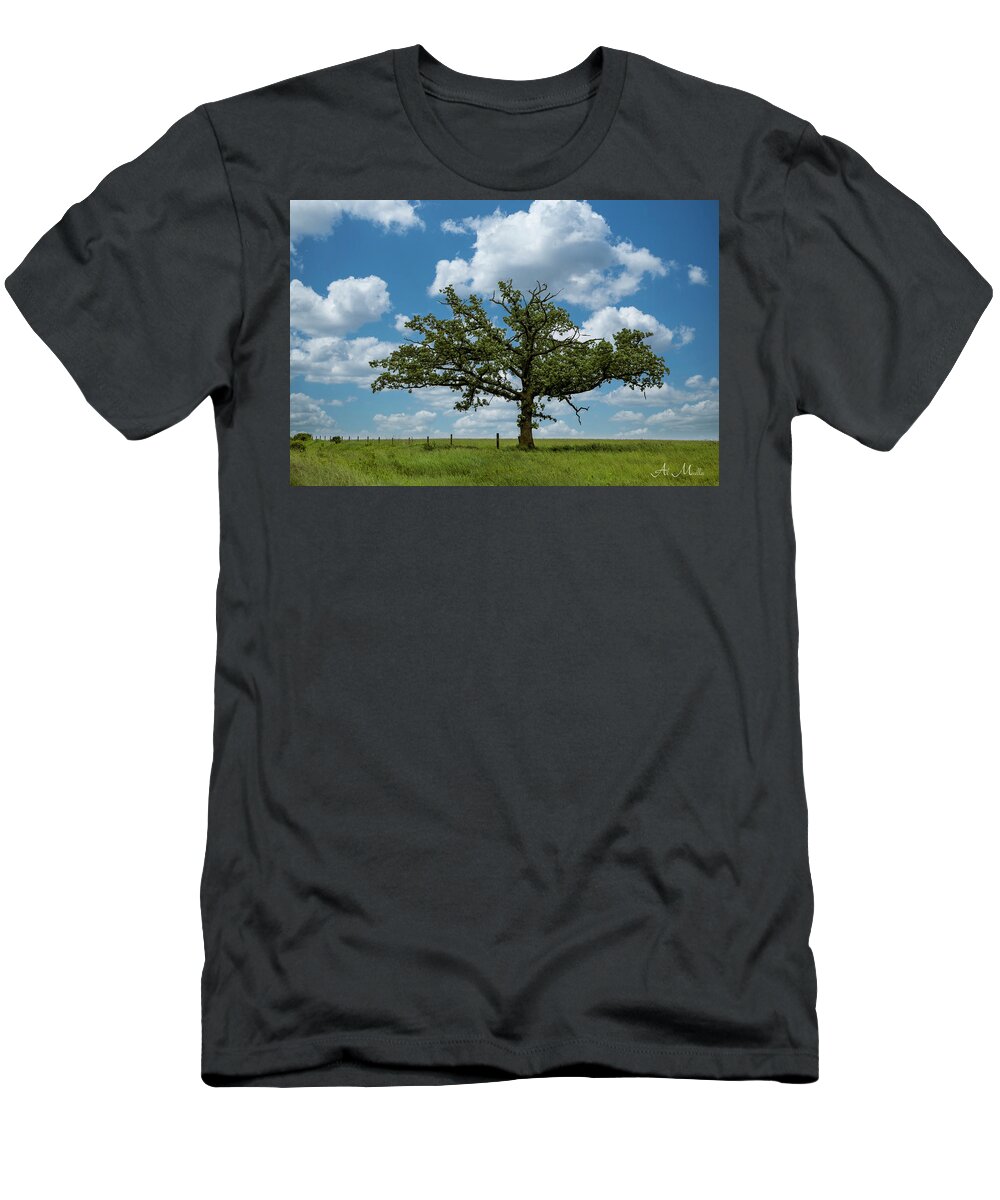 Canon 5d T-Shirt featuring the photograph Rushford tree on 43 - II by Al Mueller
