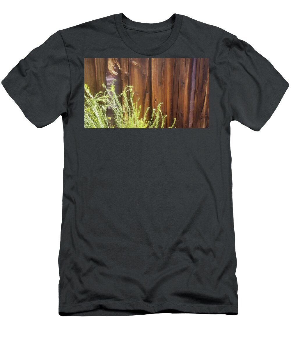 Wood T-Shirt featuring the photograph Rustic Old Barn Wood in Bodie by Rebecca Herranen