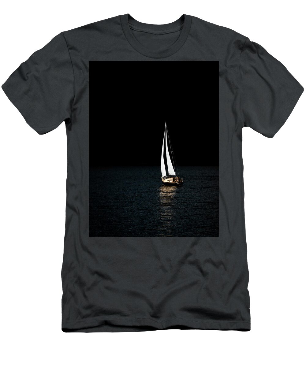Mountains T-Shirt featuring the photograph Sailing in to the Journey by Serge Skiba