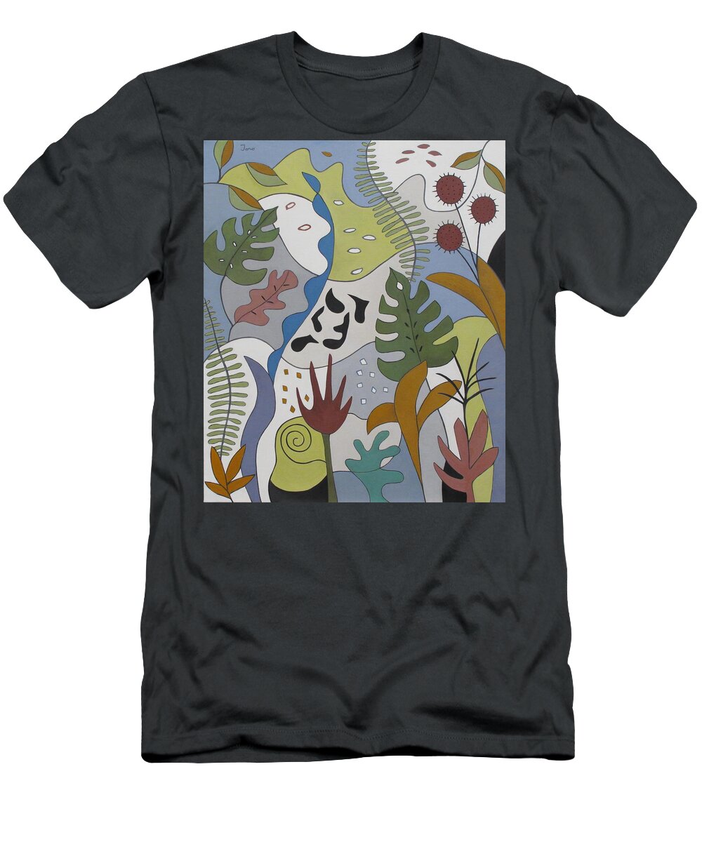 Abstract T-Shirt featuring the painting Sanctuary by Trish Toro