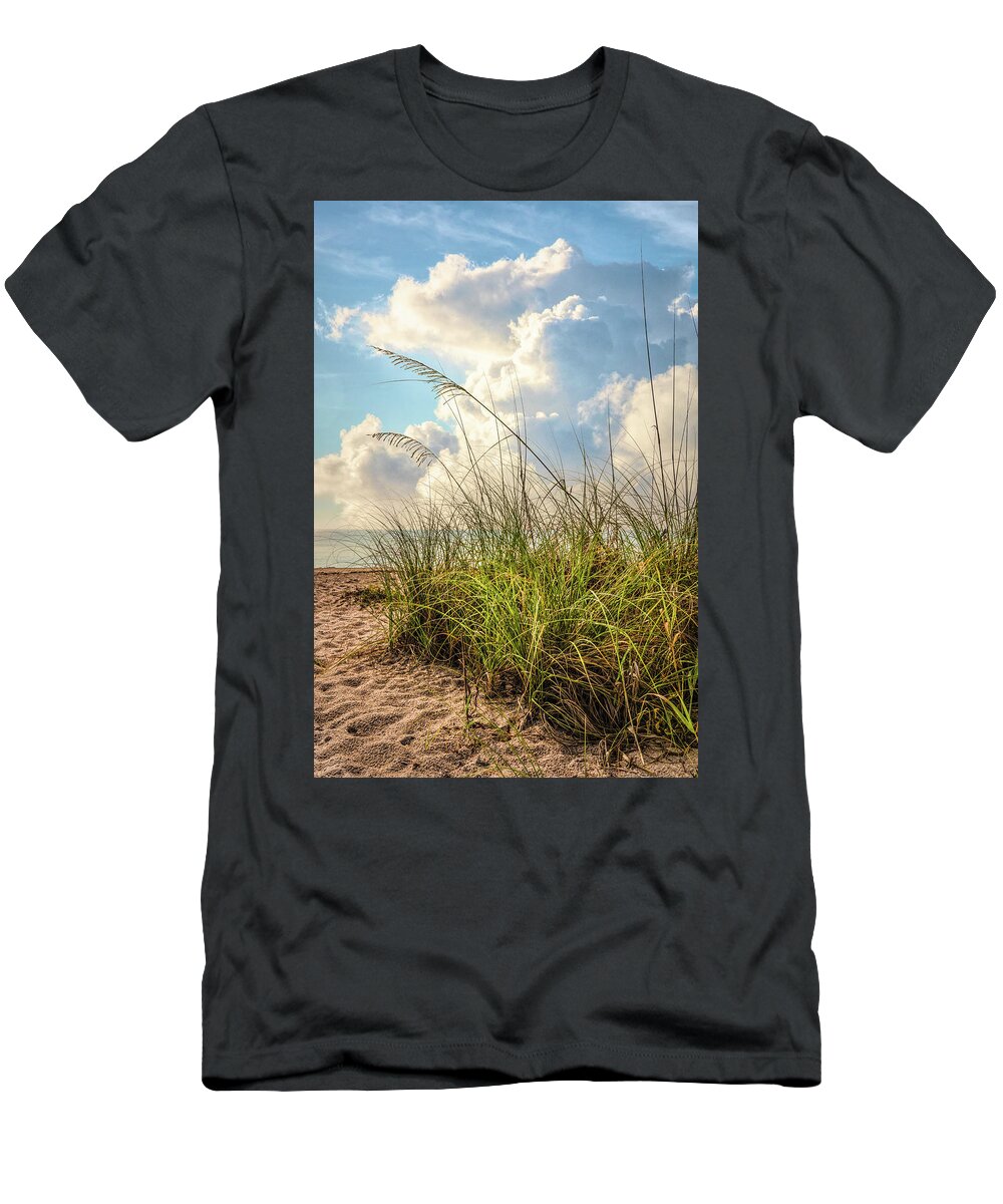 Clouds T-Shirt featuring the photograph Sand Dunes Under the Clouds by Debra and Dave Vanderlaan