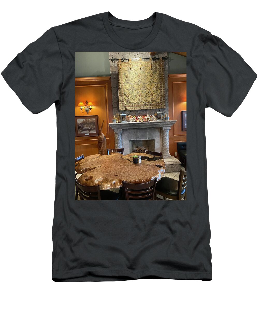 Sandpiper Golf Course Restaurant T-Shirt featuring the photograph Sandpiper golf course restaurant Harrison Mills BC by Lawrence Christopher