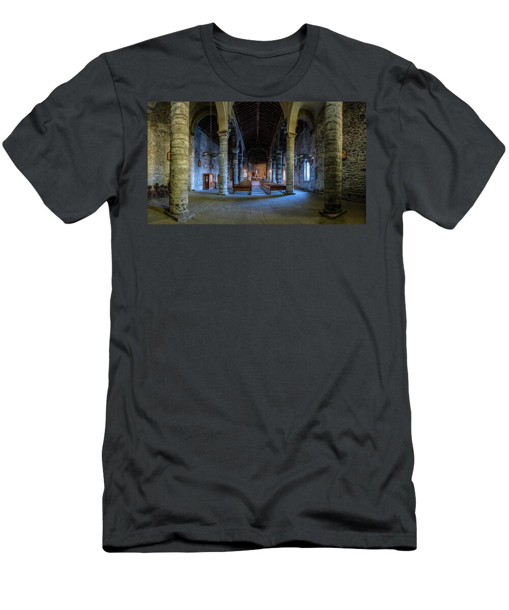 Cinque Terre T-Shirt featuring the photograph Santa Margherita di Antiochia Church by David Downs