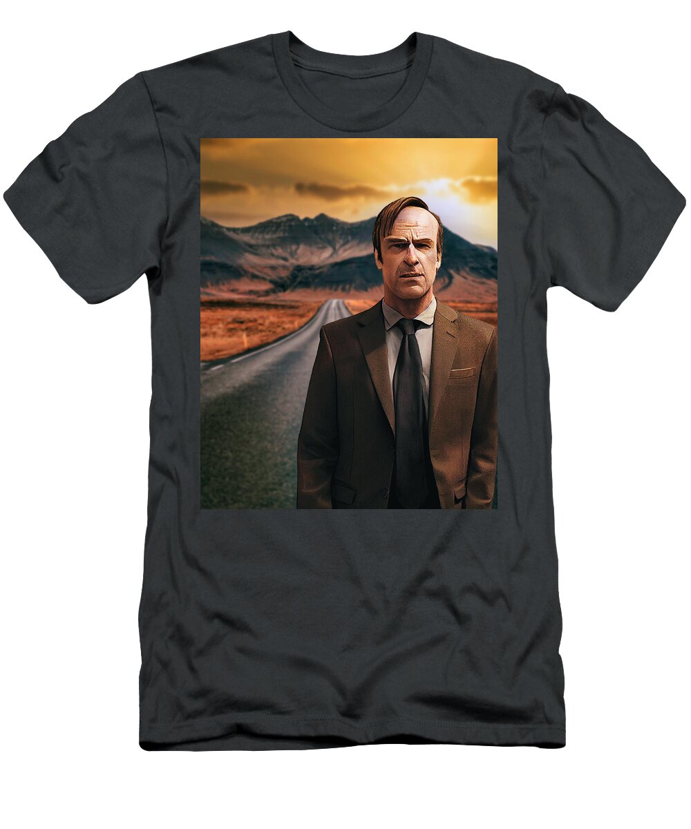 Figurative T-Shirt featuring the digital art Saul On a Desert Highway by Craig Boehman
