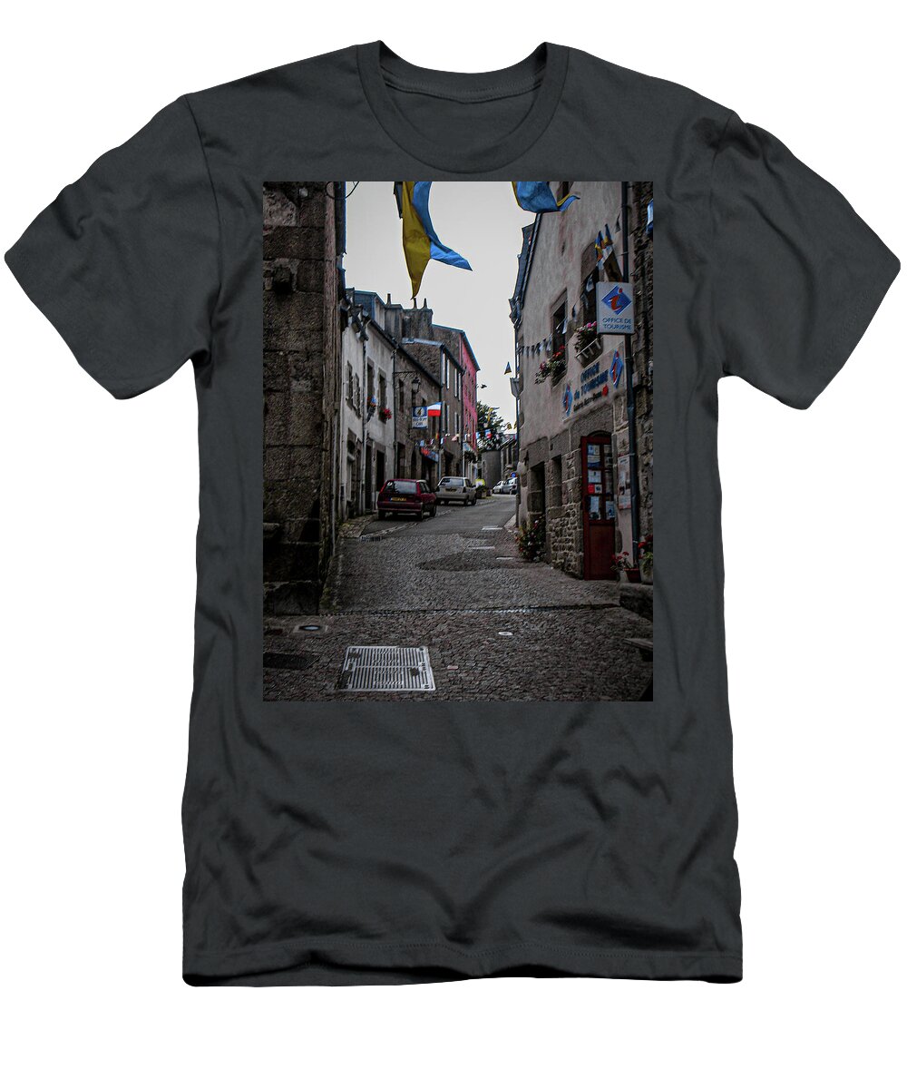 Alley T-Shirt featuring the photograph Scene from Bretagne by Jim Feldman