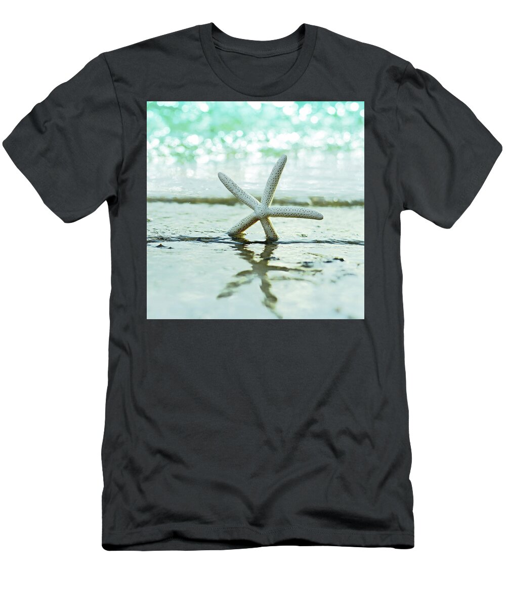 Beach T-Shirt featuring the photograph Sea Star by Laura Fasulo