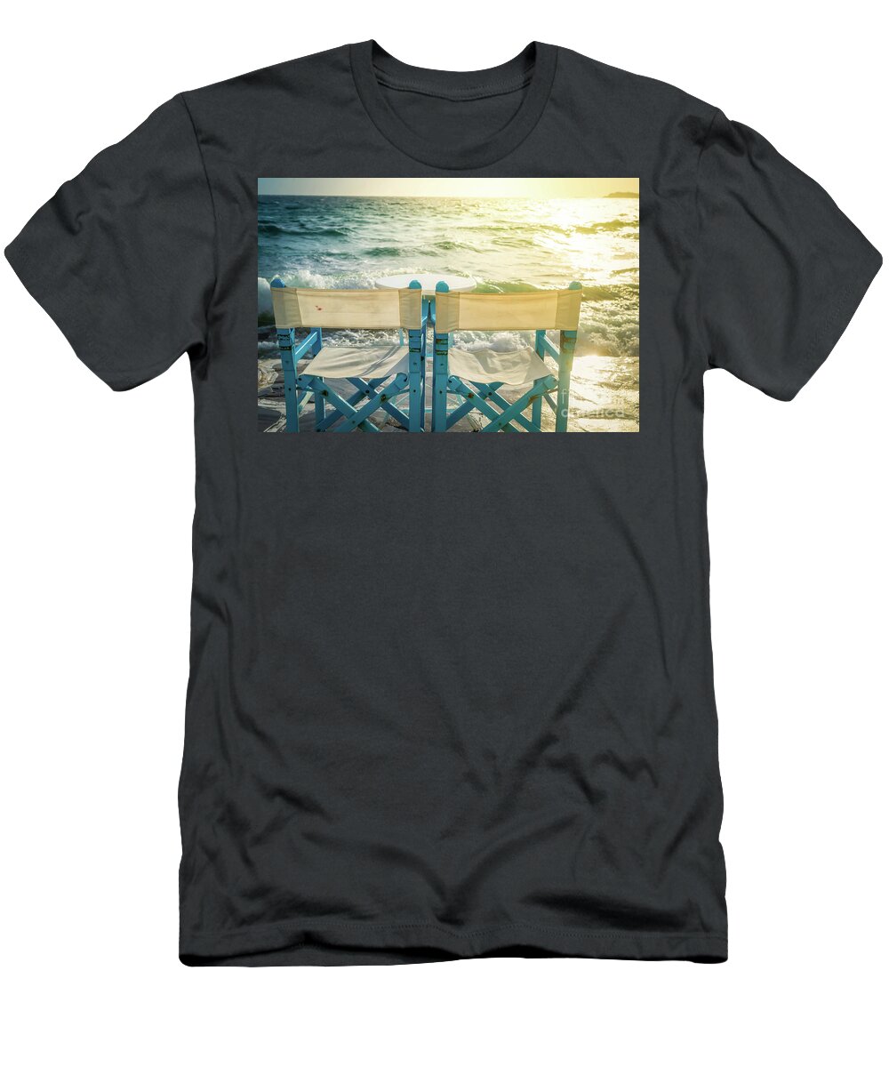 Aegean T-Shirt featuring the photograph Sea View by Anastasy Yarmolovich