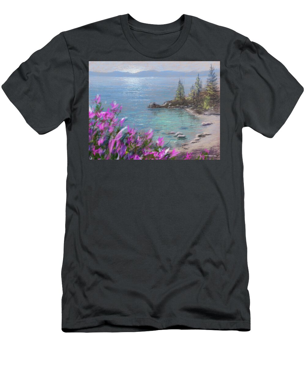 Secret Cove T-Shirt featuring the painting Secret Cove by Larry Whitler
