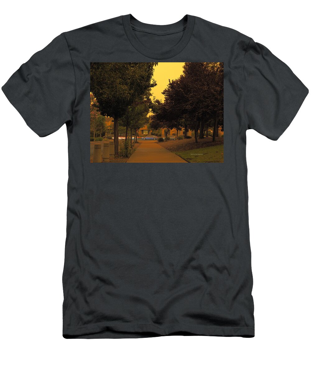 Landscape T-Shirt featuring the photograph Sepia Smoke by Richard Thomas