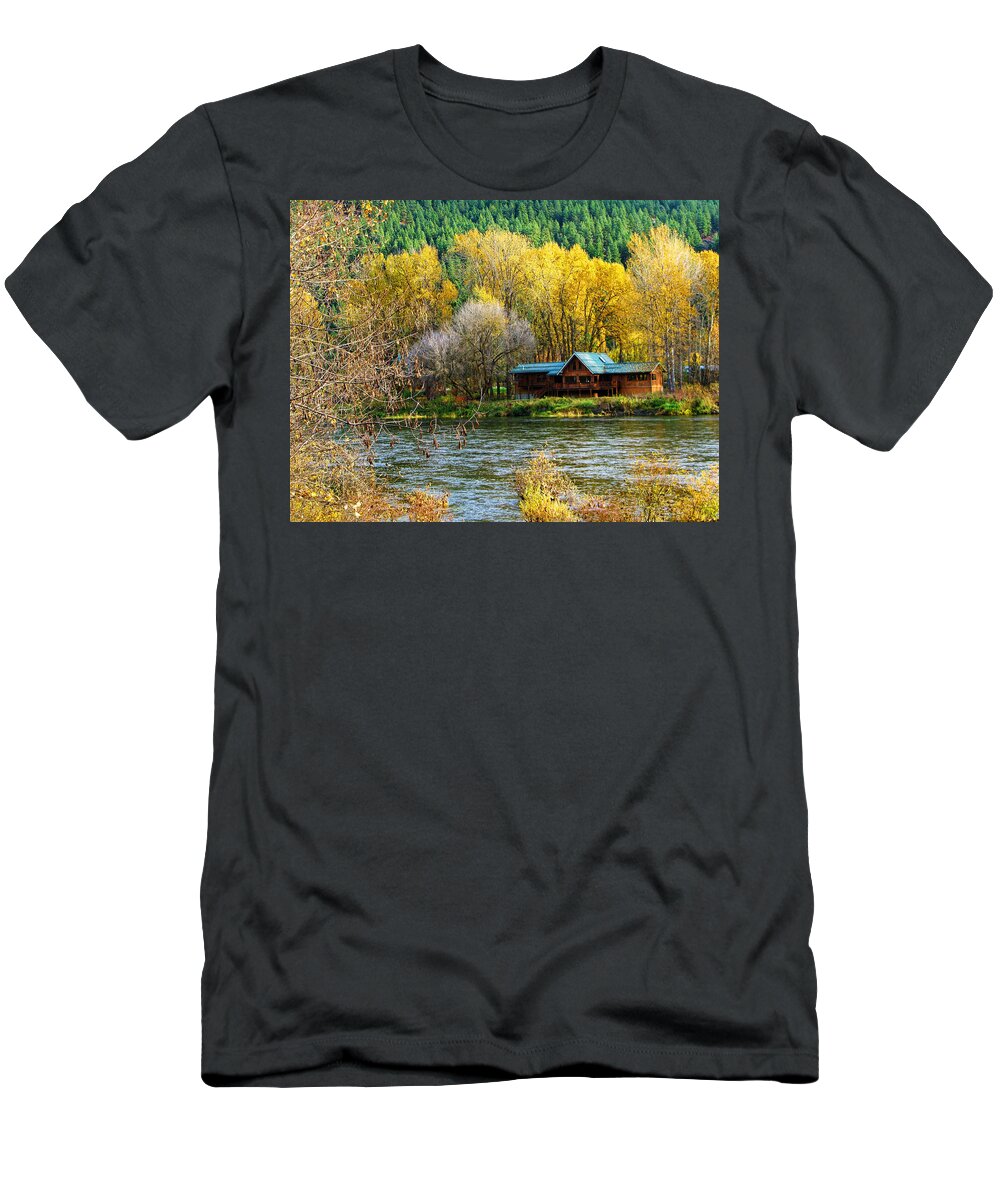 Cabin T-Shirt featuring the photograph Serenity by Segura Shaw Photography
