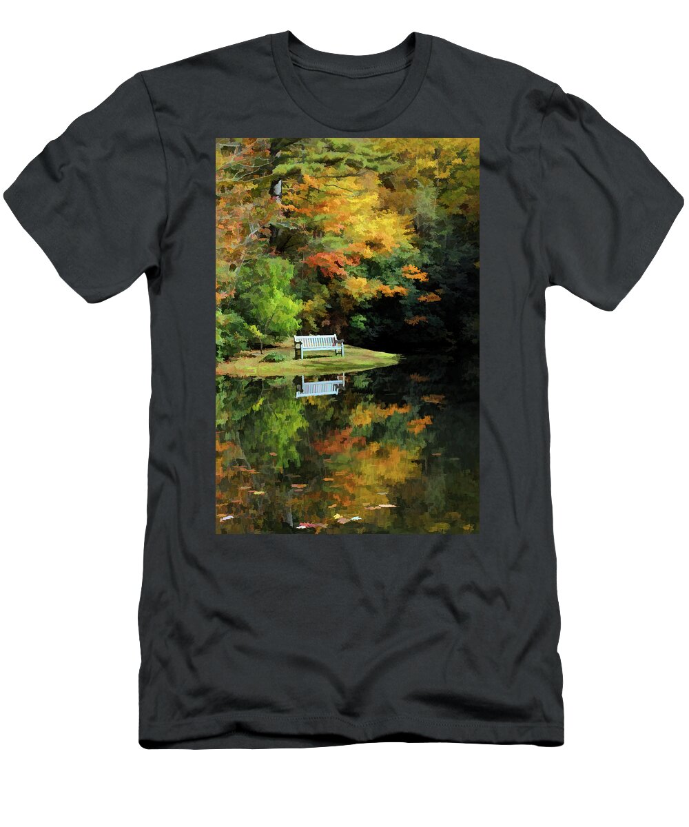 North Carolina T-Shirt featuring the photograph Serenitys Pond by Jennifer Robin
