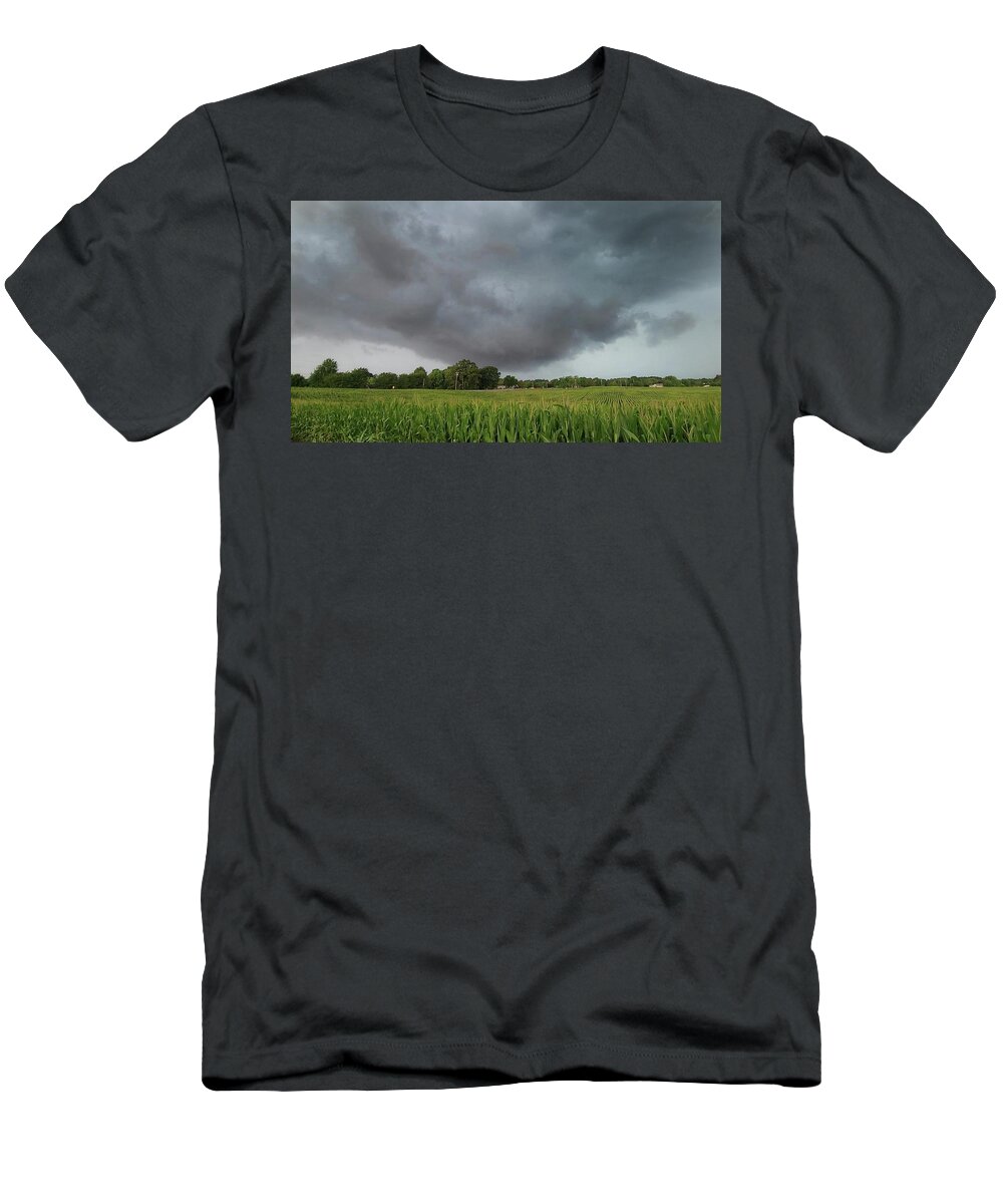Weather T-Shirt featuring the photograph Severe Storm Near Coopertown, Tennessee by Ally White