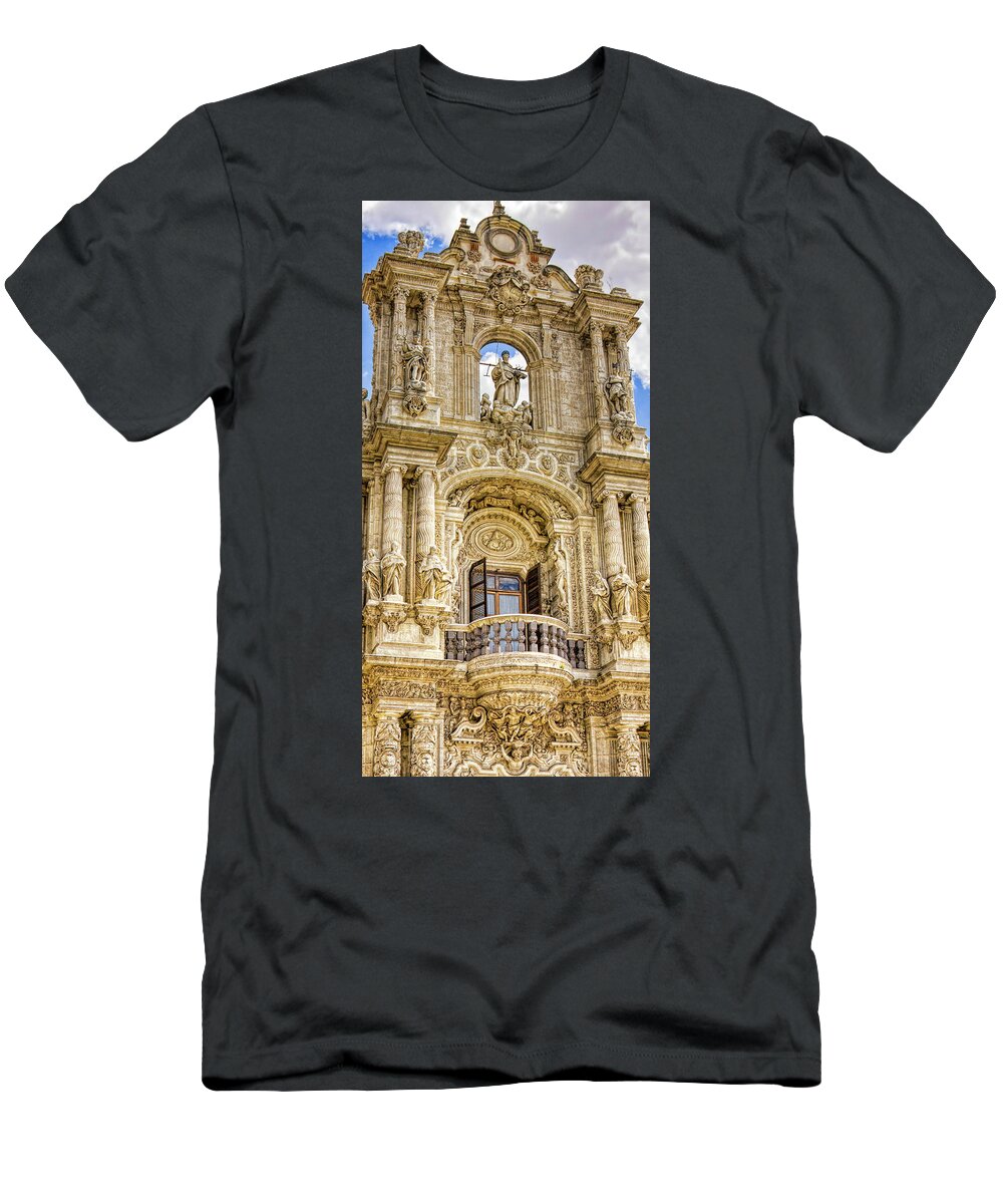 Seville T-Shirt featuring the photograph Seville ornamental art, Spain by Tatiana Travelways