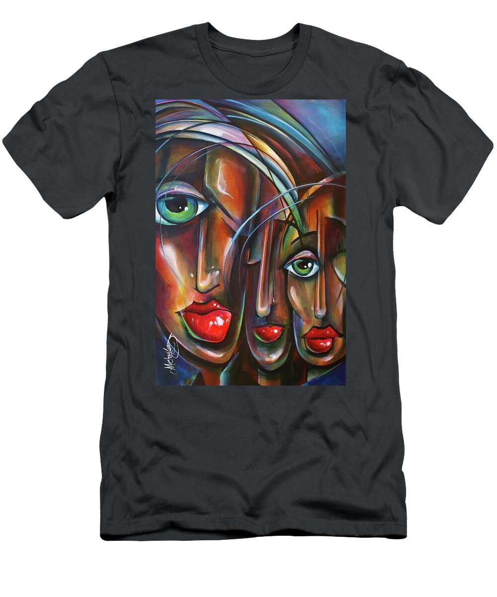 Urban Expressions T-Shirt featuring the painting Shade by Michael Lang