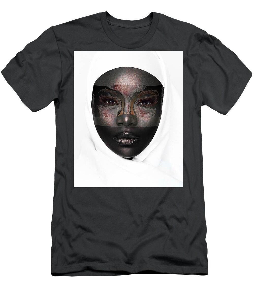 Shades Collection 1 T-Shirt featuring the digital art Shades of Me 3 by Aldane Wynter