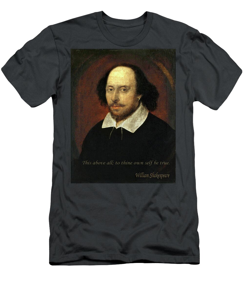 Shakespeare T-Shirt featuring the photograph Shakespeare 6 by Andrew Fare