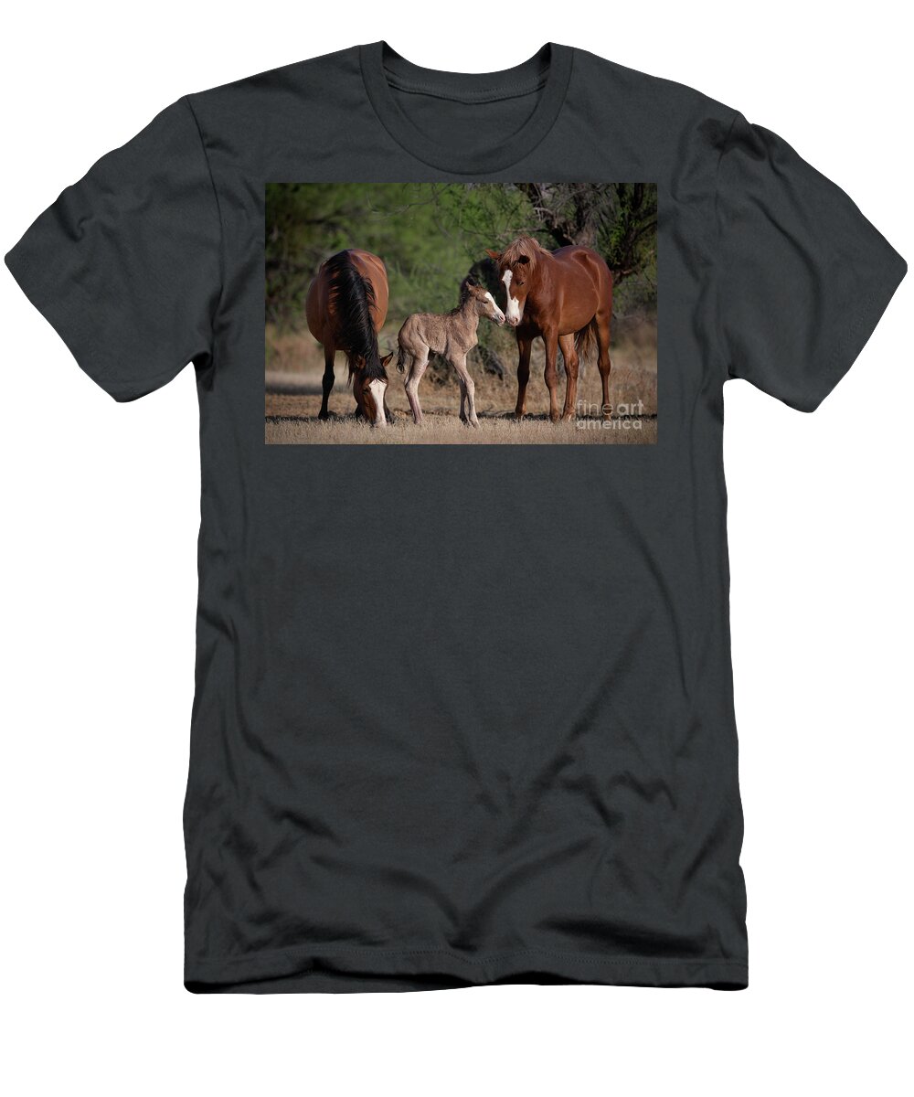 Cute T-Shirt featuring the photograph Sibling Love by Shannon Hastings