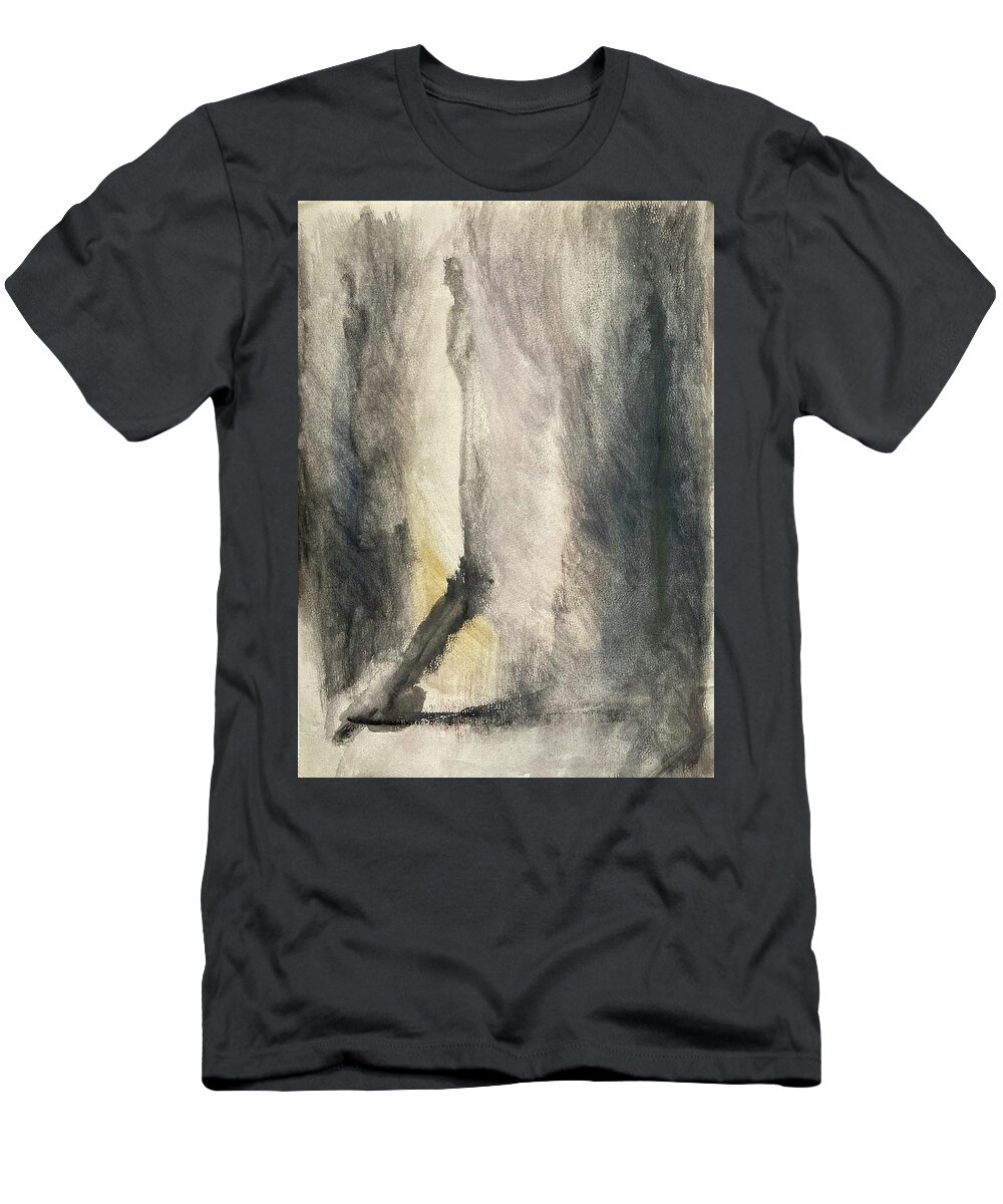 Gouache T-Shirt featuring the painting silhouettes I by David Euler