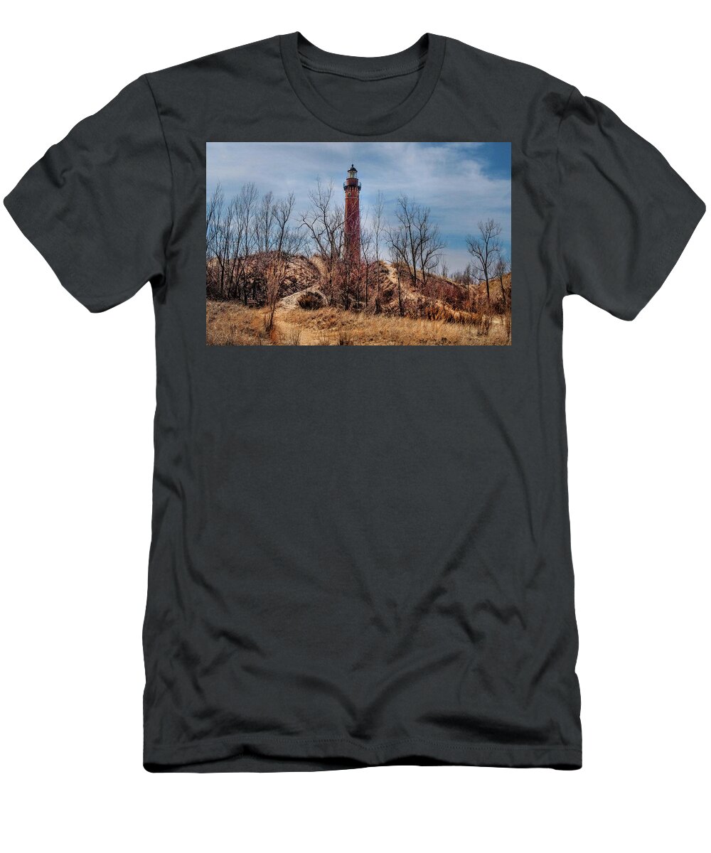 Northernmichigan T-Shirt featuring the photograph Silver Lake Lighthouse..... IMG_3937 HRes by Michael Thomas