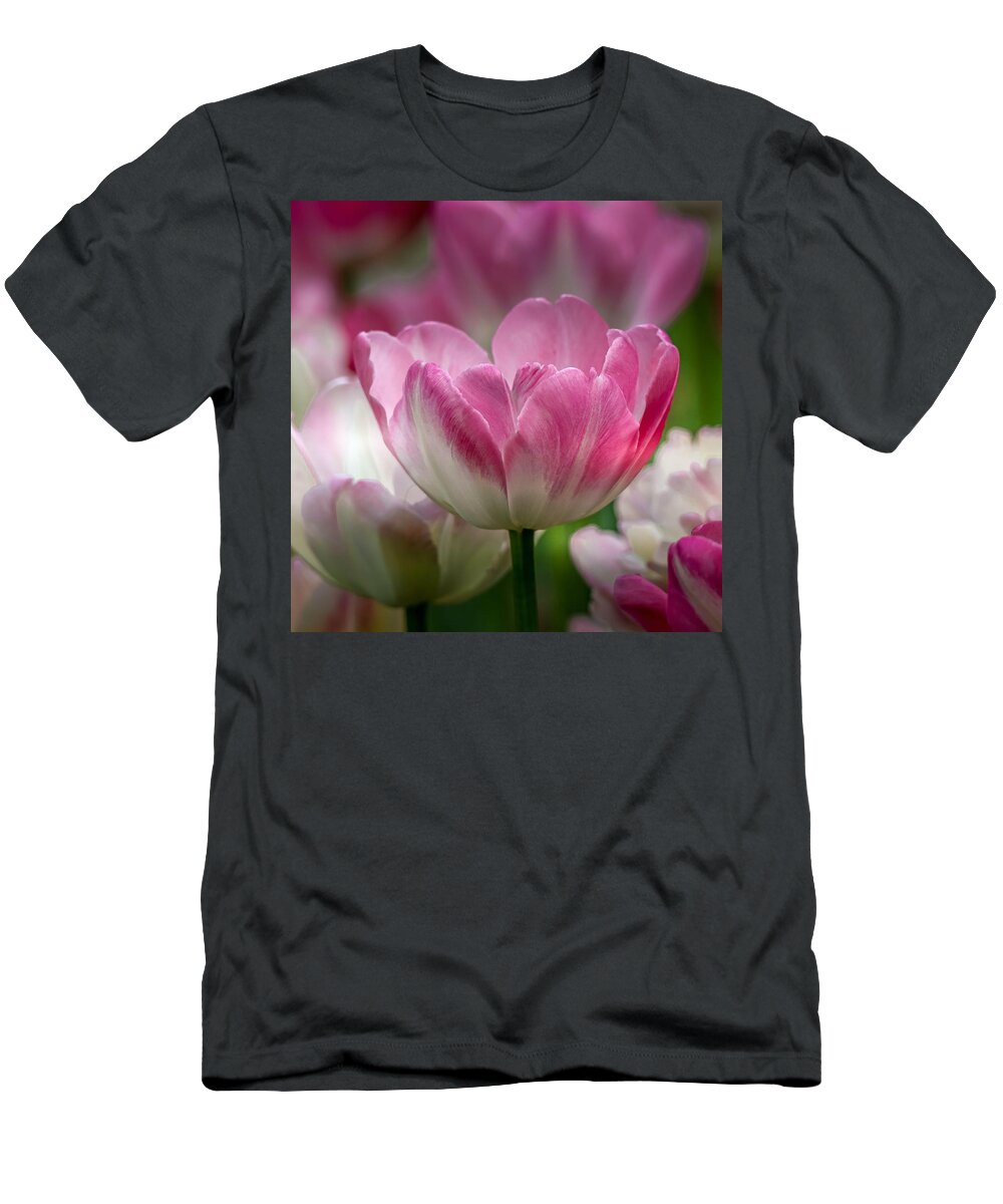 Tulip T-Shirt featuring the photograph Simple Beauty Tulips by Susan Rydberg