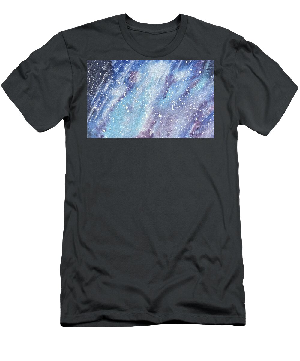 Sky T-Shirt featuring the painting Sky at Night by Lisa Neuman