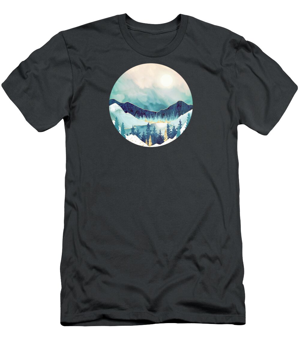 Landscape T-Shirt featuring the digital art Sky Reflection by Spacefrog Designs