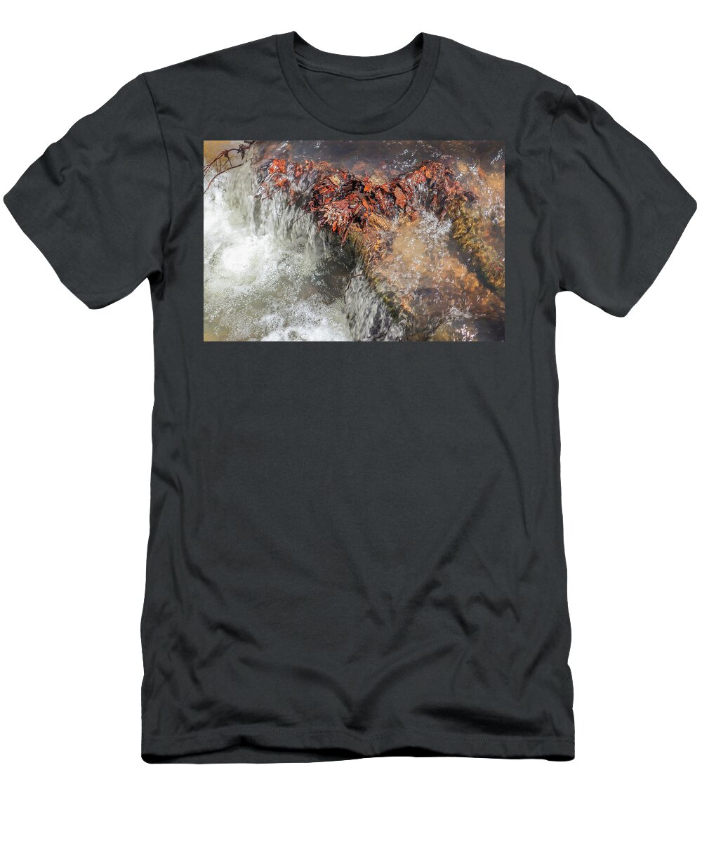 James H. Sloppy Floyd State Park T-Shirt featuring the photograph Sloppy Floyd Creek Waterfall by Ed Williams
