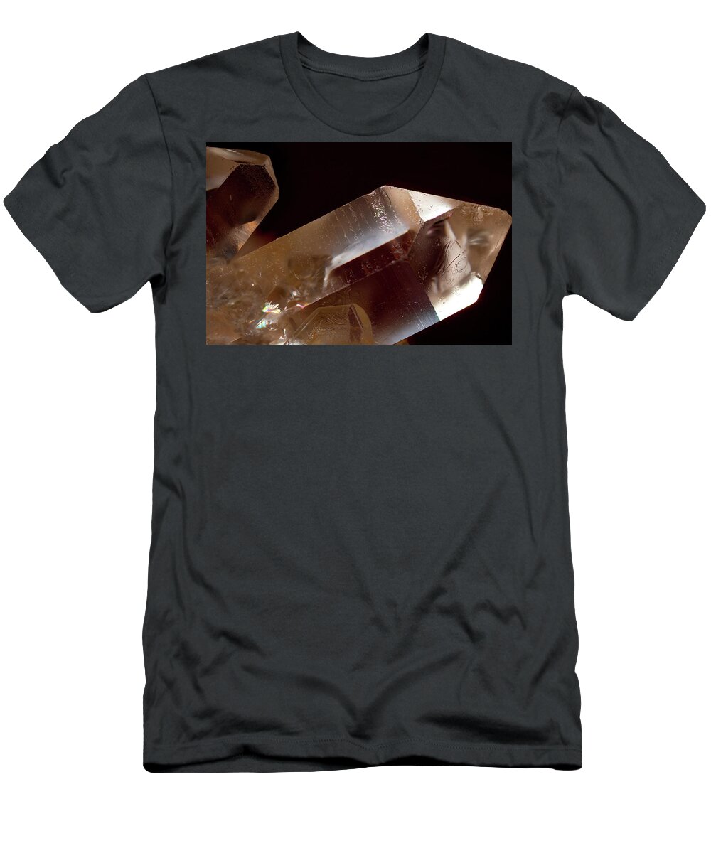 Quartz T-Shirt featuring the photograph Small Quartz Crystals by Daniel Reed