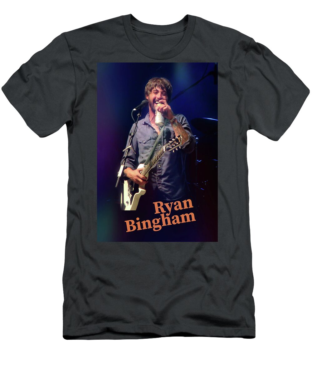 Rock And Roll T-Shirt featuring the photograph Smile with Ryan Bingham by Micah Offman
