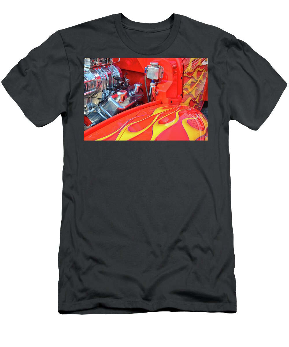 Car T-Shirt featuring the photograph Smokin' Hot Willys by Mike Martin