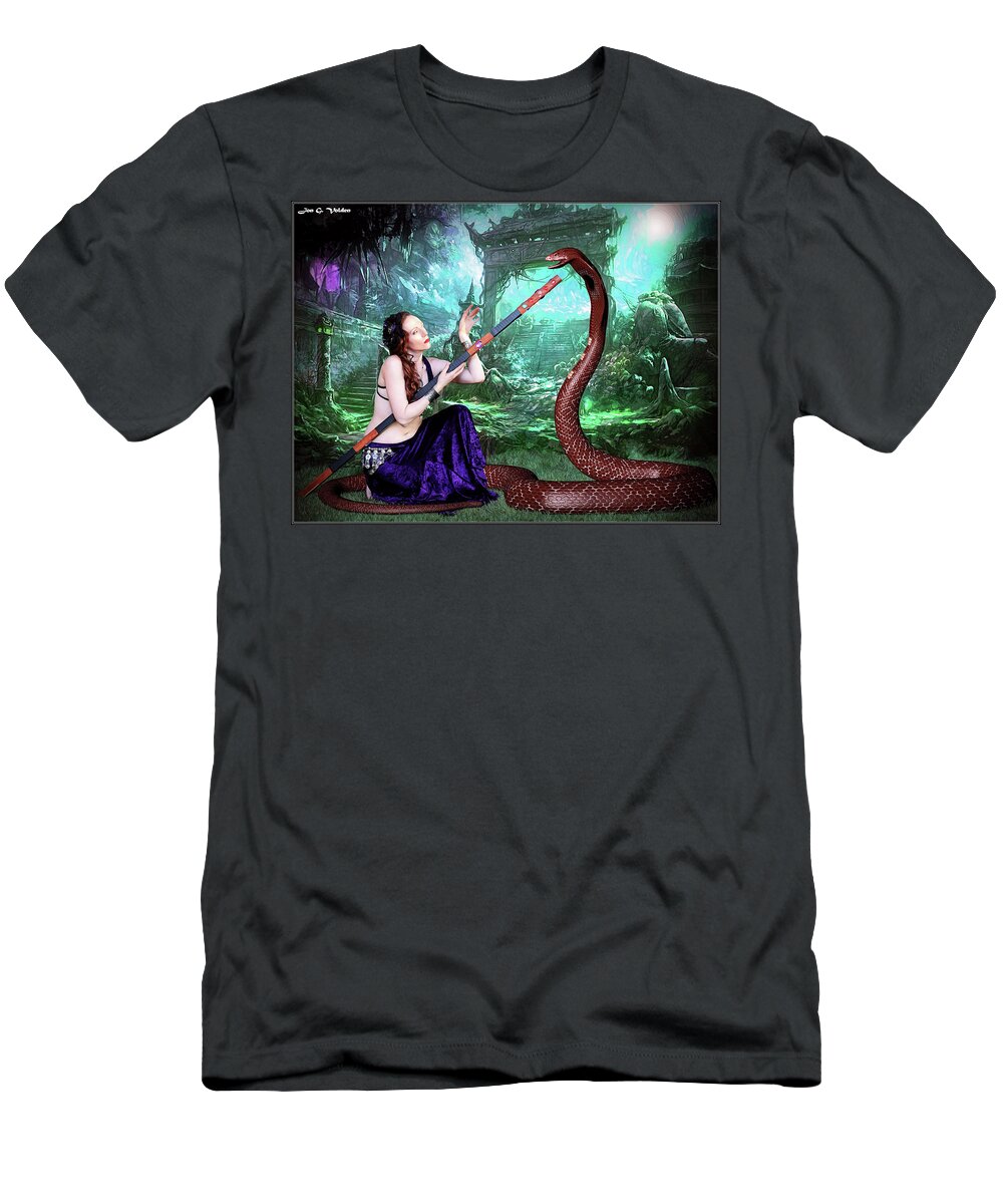  Sorceress T-Shirt featuring the photograph Snake Charmer by Jon Volden