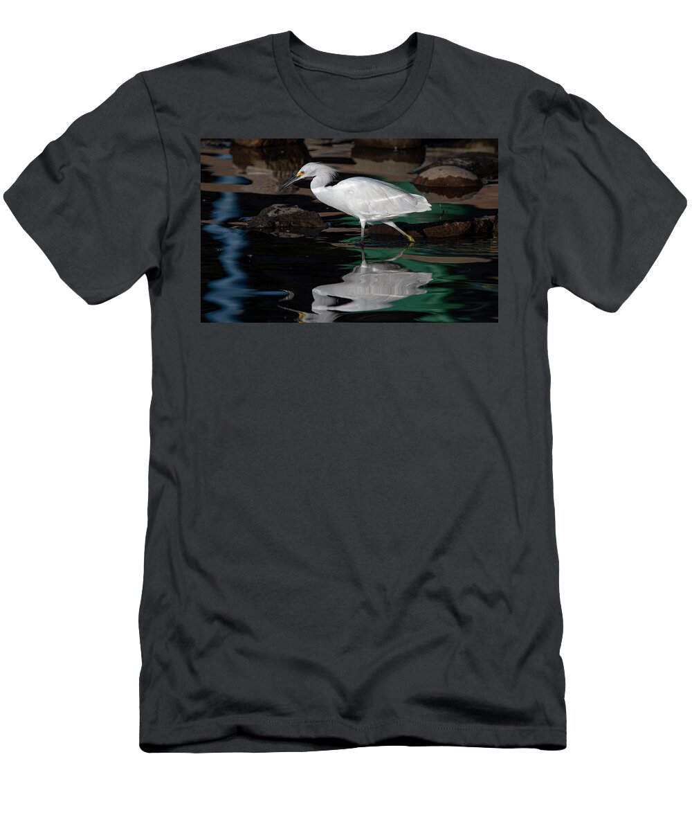 Snowy Egret T-Shirt featuring the photograph Snowy Egret 2 by Rick Mosher