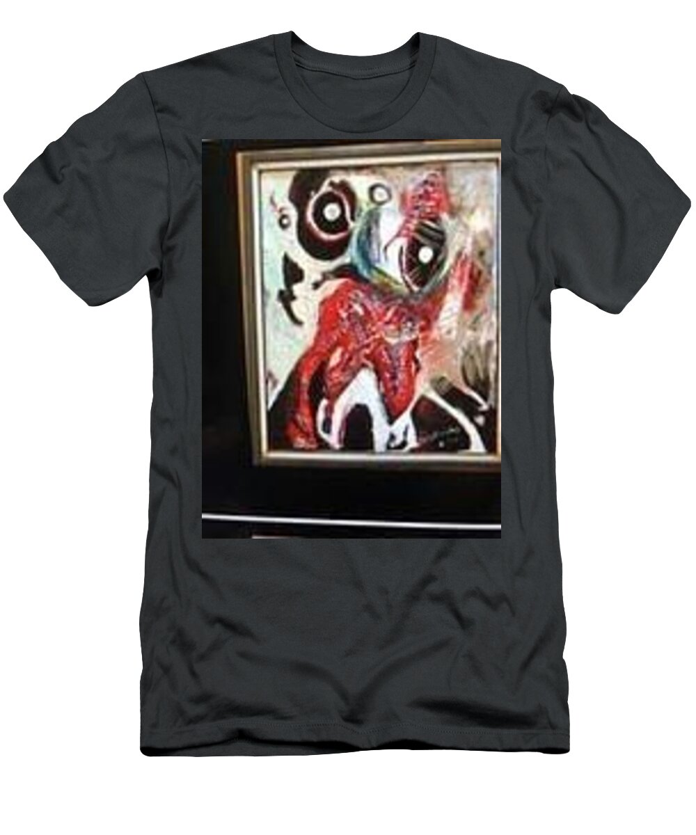 Nightmares T-Shirt featuring the painting Socrute by Cheery Stewart Josephs