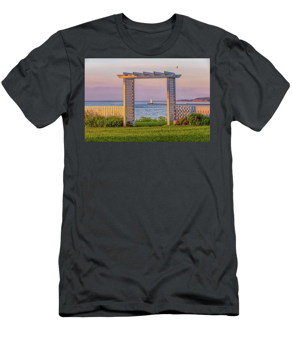 Sodus Point Lighthouse T-Shirt featuring the photograph Sodus Point Lighthouse View by Rod Best