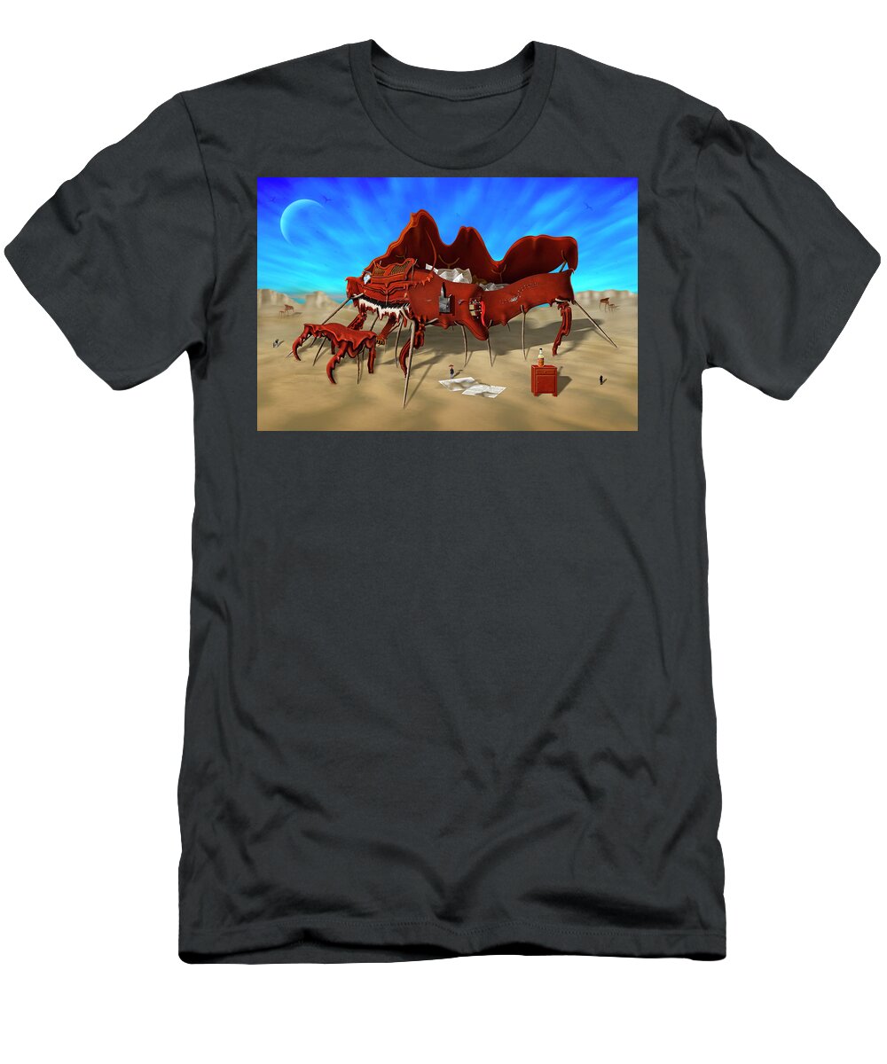 Surrealism T-Shirt featuring the photograph Softe Grand Piano SE by Mike McGlothlen