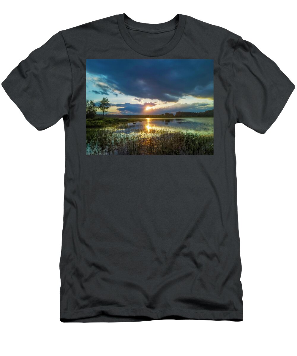 Sunset T-Shirt featuring the photograph Solmate by Jerry LoFaro
