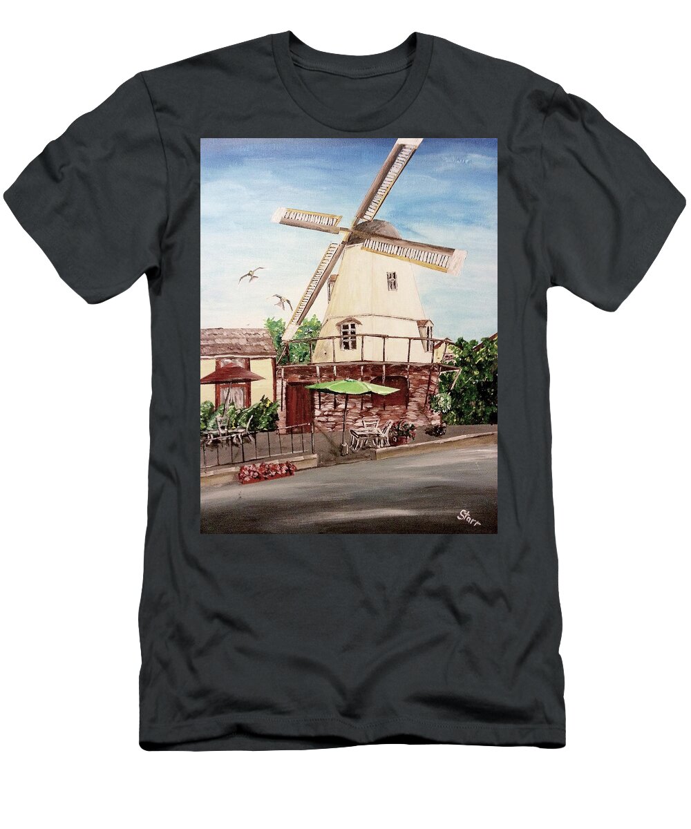 Solvang T-Shirt featuring the painting Solvang Painting by Irving Starr