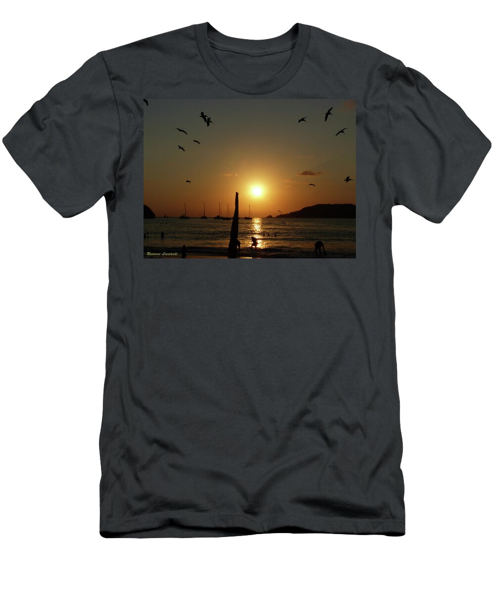 Sun Setting T-Shirt featuring the photograph Spectacular Days End by Rosanne Licciardi