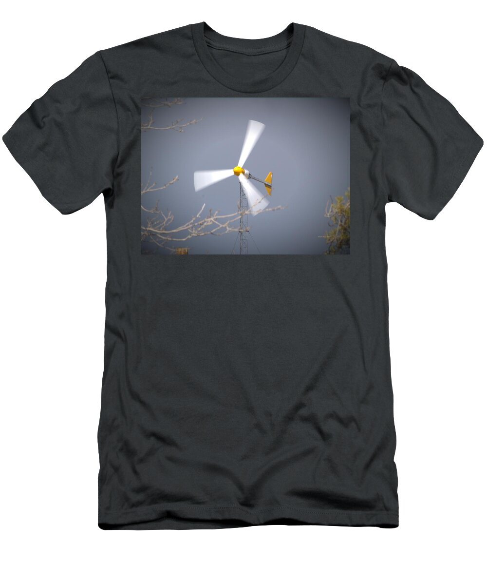 Mojave T-Shirt featuring the photograph Spinning Power by Richard Thomas