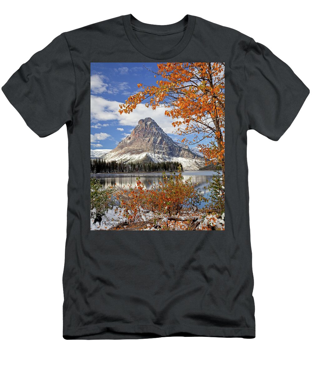 Fall T-Shirt featuring the photograph Spirit of Autumn at Two Med by Jack Bell