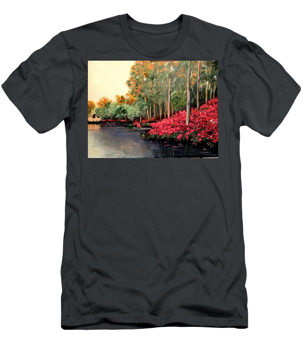 Peaceful T-Shirt featuring the painting Splendor by Juliette Becker