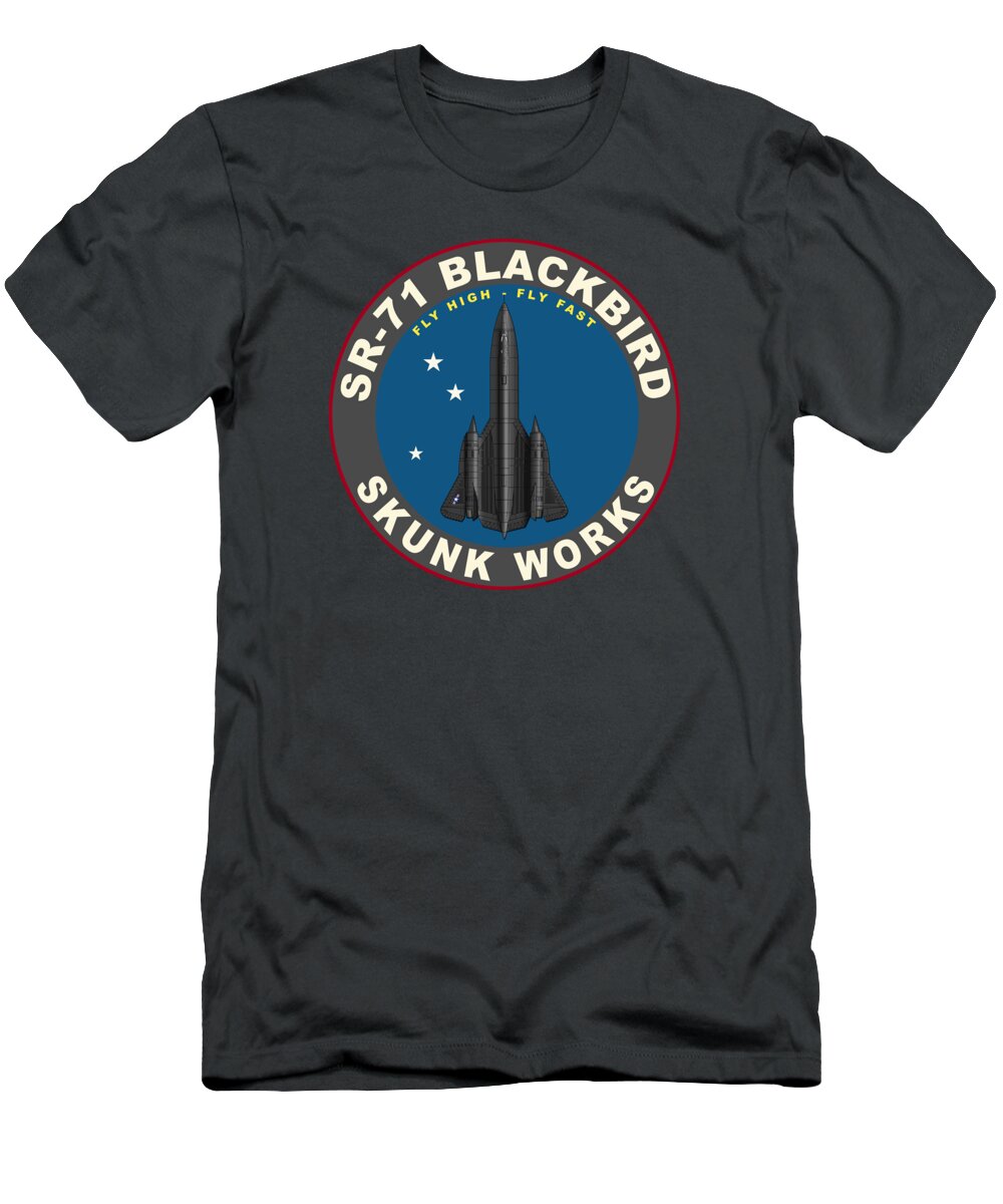 Sr-71 Blackbird T-Shirt featuring the photograph SR-71 Blackbird by Mark Rogan