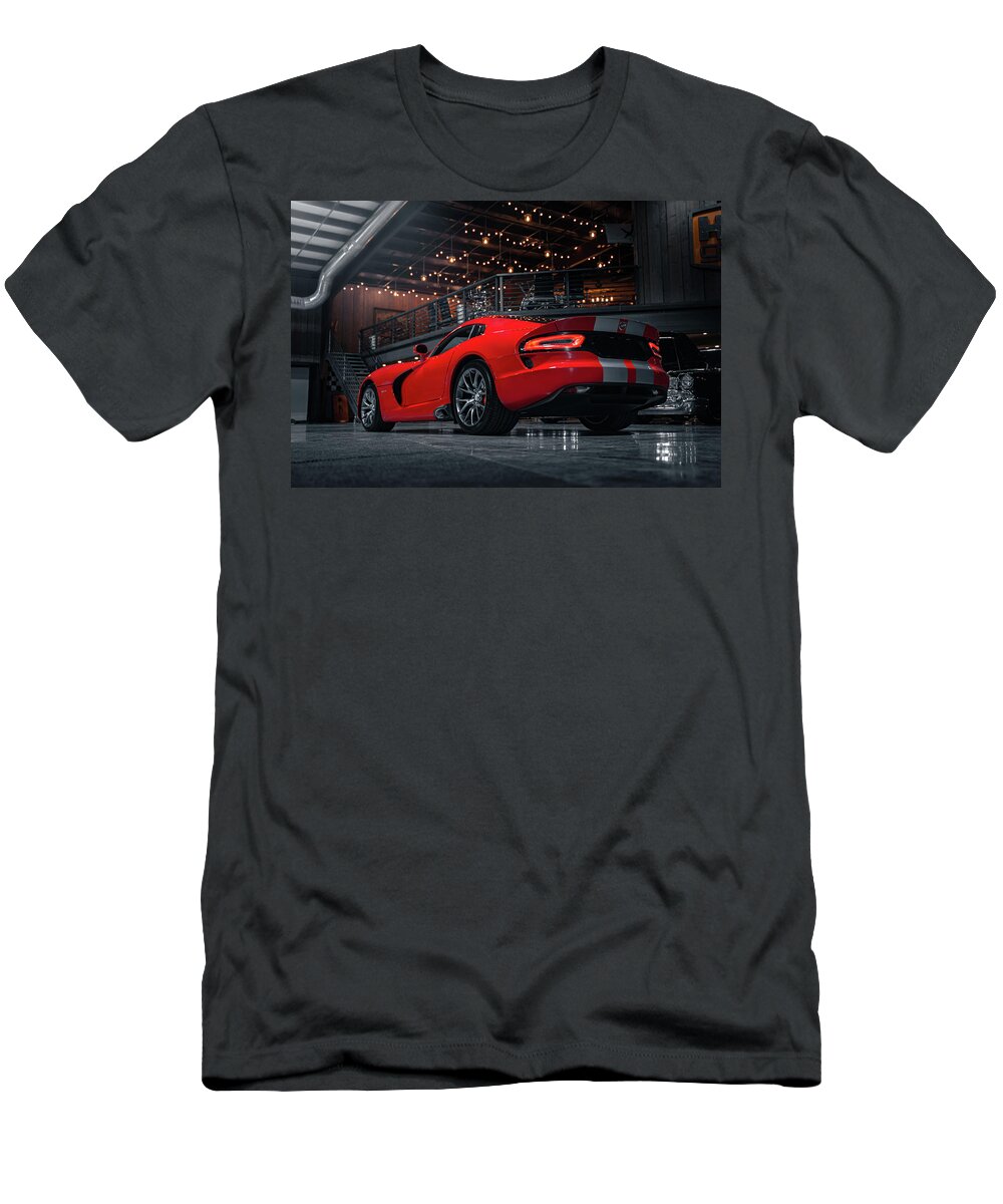 Srt T-Shirt featuring the photograph SRT Viper GTS by David Whitaker Visuals